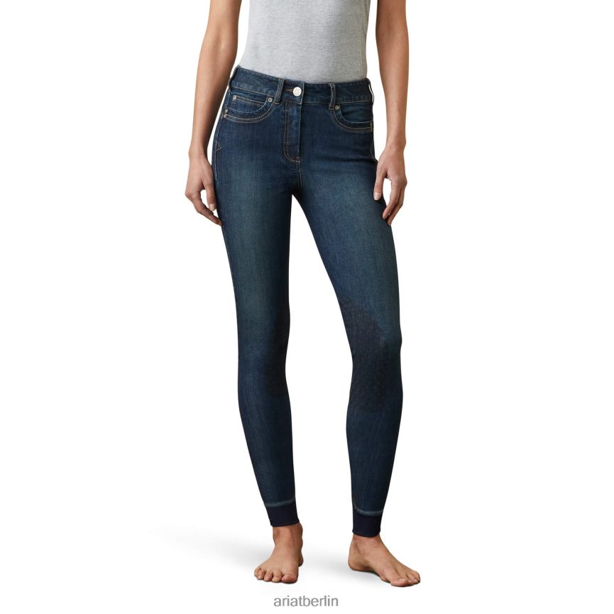 Ariat Kniebesatz-Hose aus Halo-Denim Frauen P4JJPR2713 Marine Böden