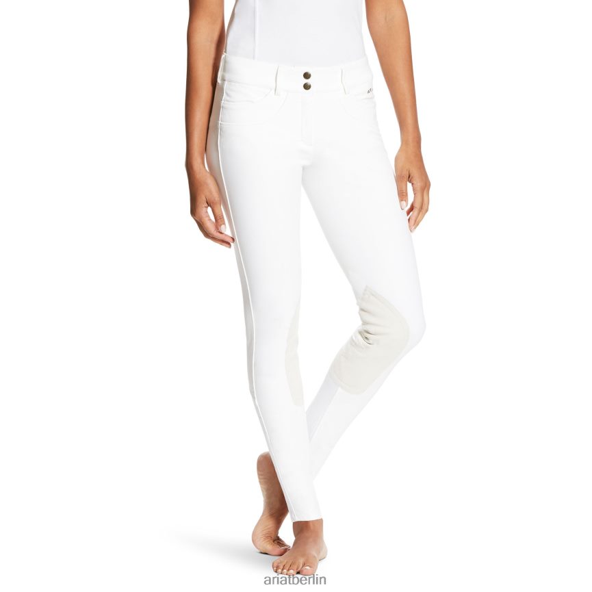 Ariat Olympia SMU Kniebesatz-Reiterhose Frauen P4JJPR2740 Weiß Böden