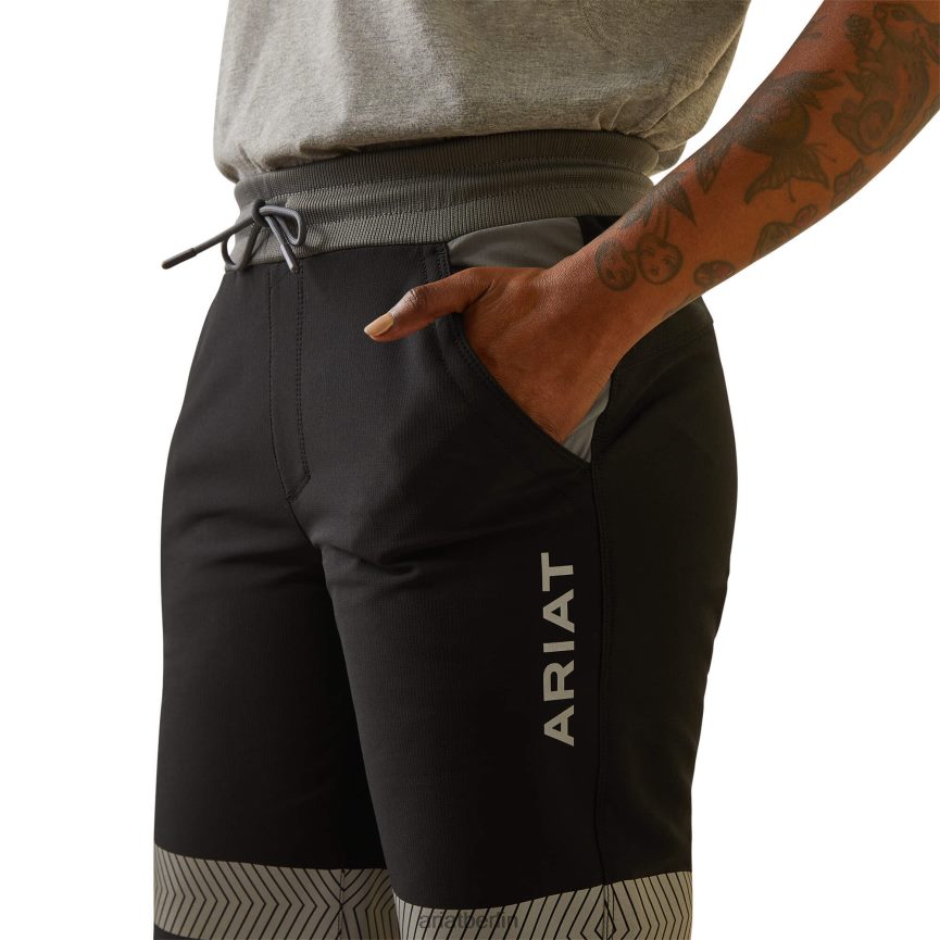 Ariat Rebar Durastretch Pull-on-Hose mit schmalem Bein Frauen P4JJPR2623 Schwarz Böden