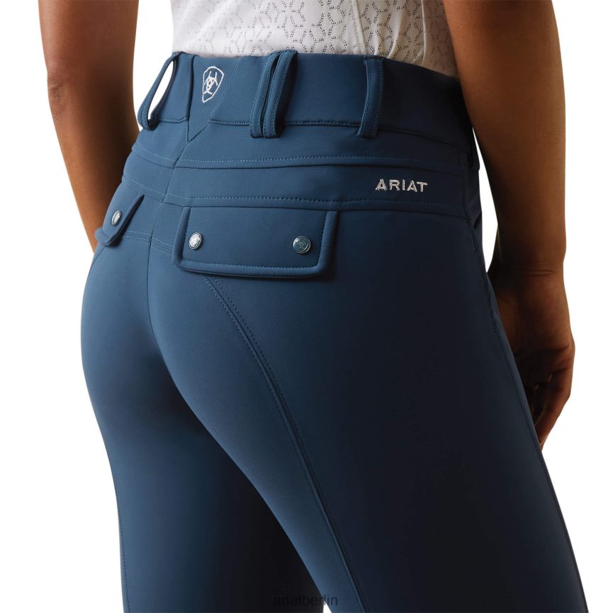 Ariat Reithose mit Tri-Factor-Grip-Kniebesatz Frauen P4JJPR3657 tiefes Erdöl Böden