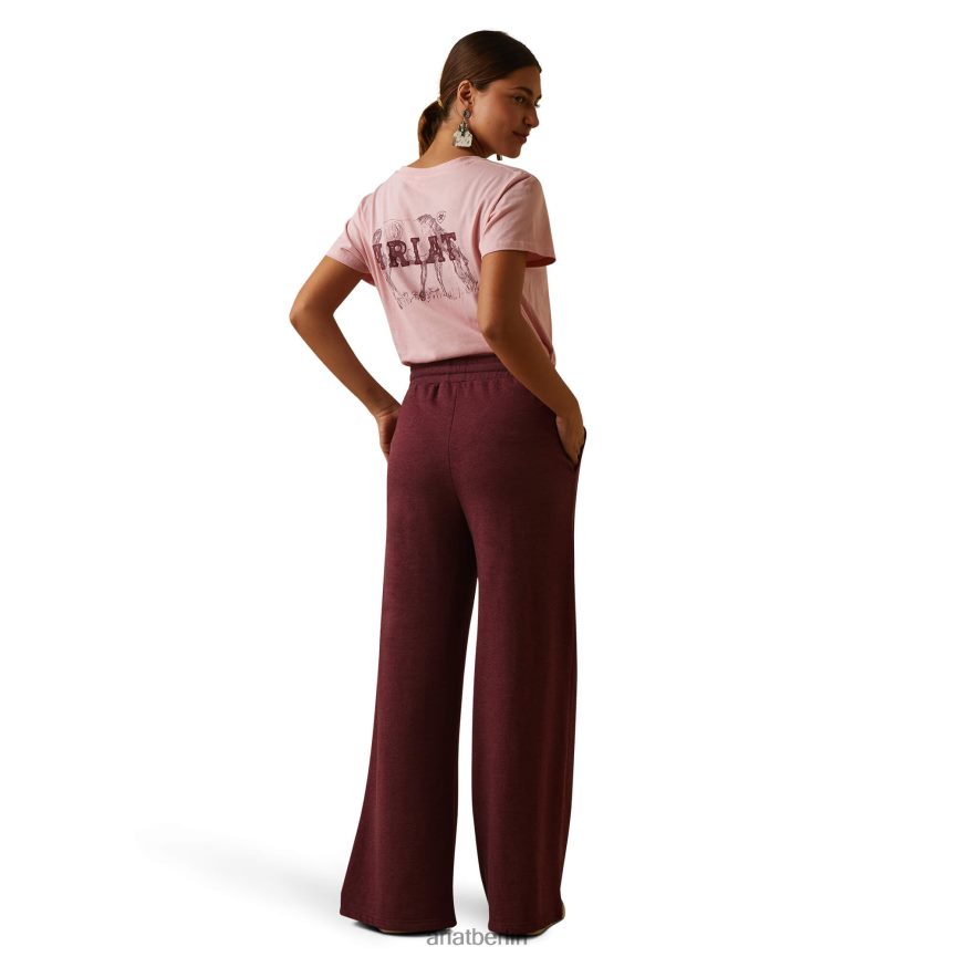 Ariat Roadrunner-Hose Frauen P4JJPR2646 kastanienbraunes Banner Böden