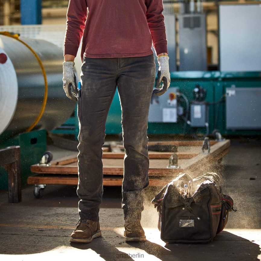 Ariat Robuste Hose mit geradem Bein aus Rebar-Durastretch Frauen P4JJPR2666 Schwarz Böden