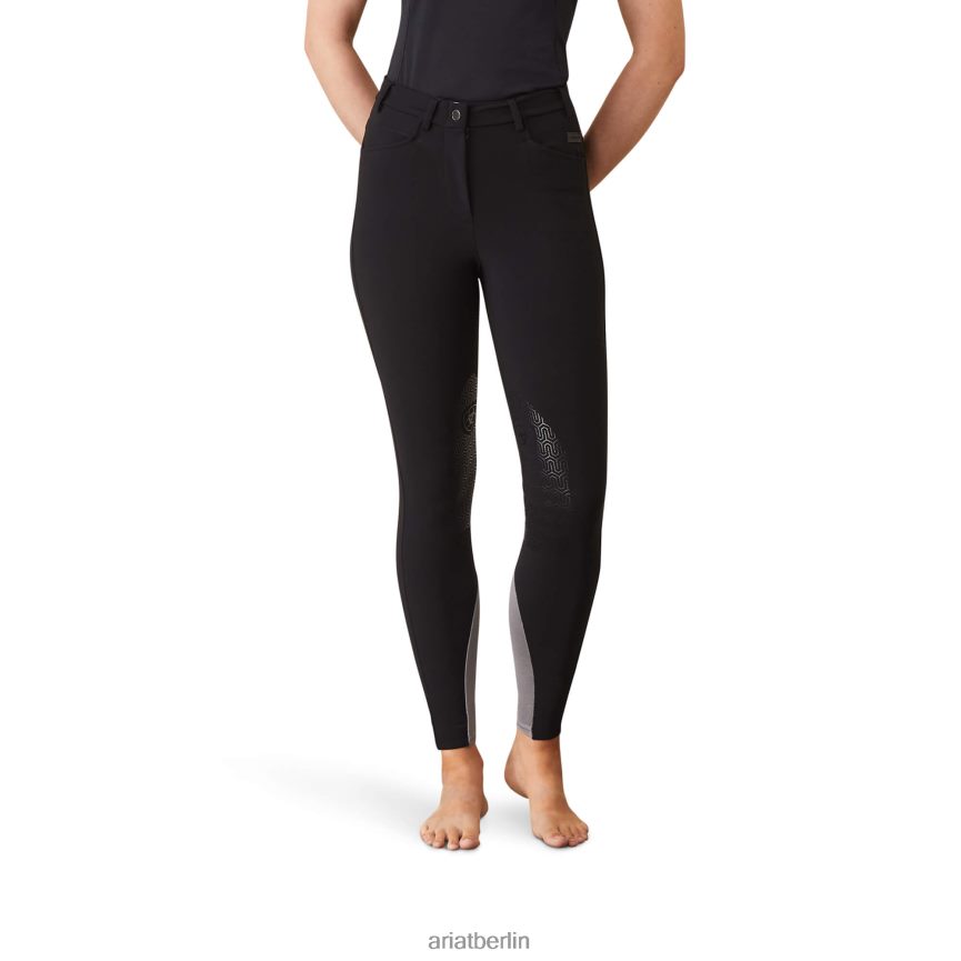 Ariat Speranza-Kniebesatz-Reiterhose Frauen P4JJPR2703 Schwarz Böden