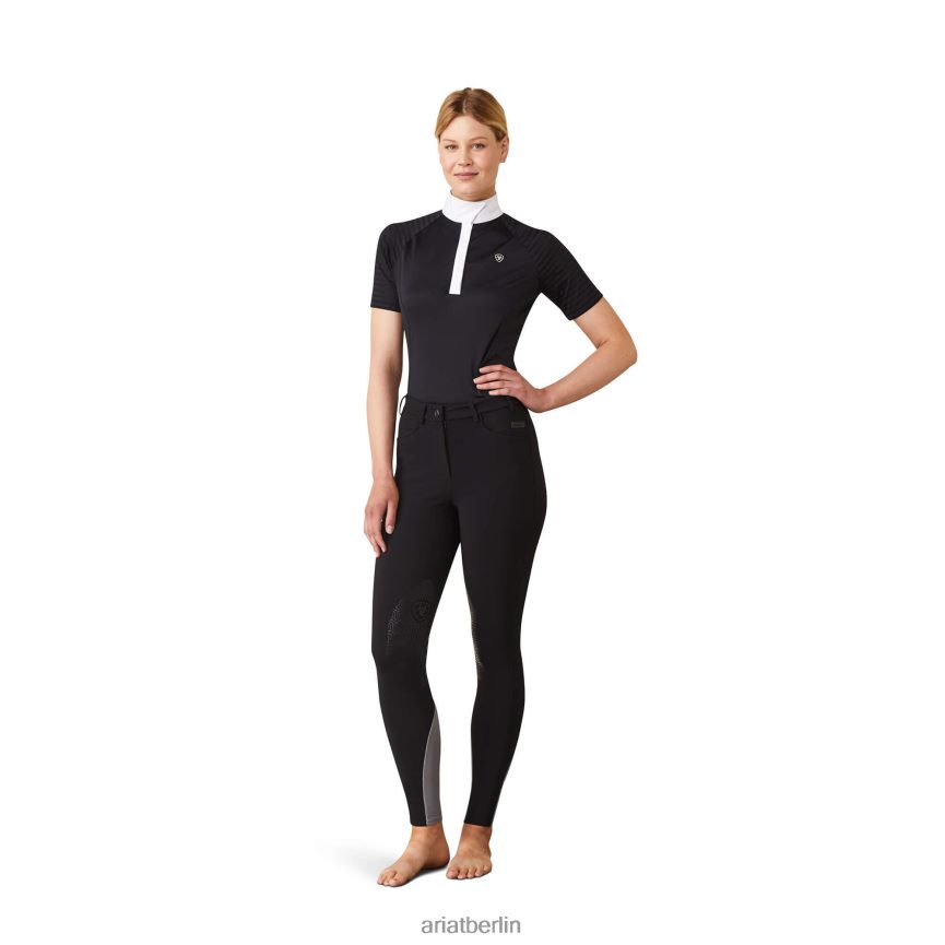 Ariat Speranza-Kniebesatz-Reiterhose Frauen P4JJPR2703 Schwarz Böden