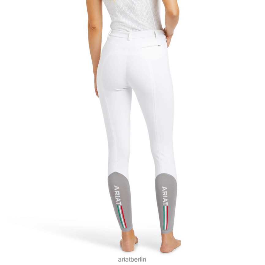 Ariat Speranza-Kniebesatz-Reiterhose Frauen P4JJPR2752 Weiß Böden