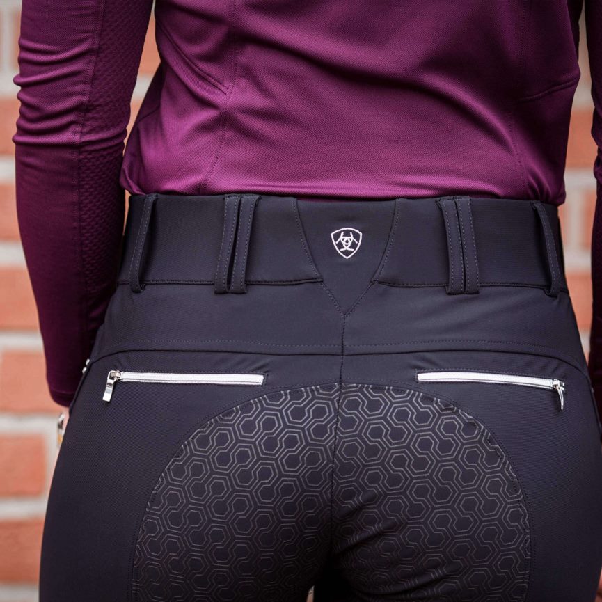 Ariat Tri-Factor-X-Grip-Vollbesatzreithose Frauen P4JJPR2718 Schwarz Böden