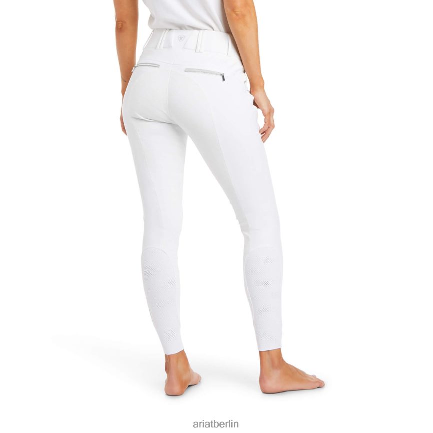 Ariat Tri-Factor-X-Grip-Vollbesatzreithose Frauen P4JJPR2720 Weiß Böden