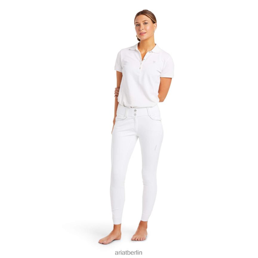 Ariat Tri-Factor-X-Grip-Vollbesatzreithose Frauen P4JJPR2720 Weiß Böden