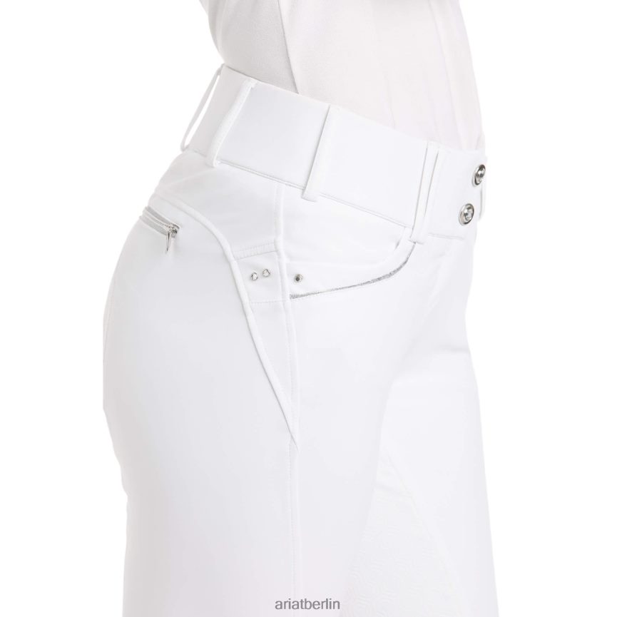 Ariat Tri-Factor-X-Grip-Vollbesatzreithose Frauen P4JJPR2720 Weiß Böden