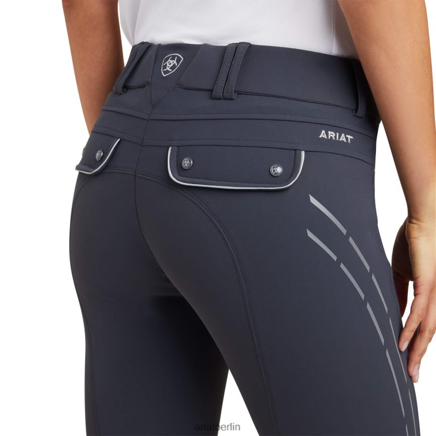 Ariat Tri-Faktor-Lumina-Grip-Kniebesatzreithose Frauen P4JJPR3697 Ebenholz Böden