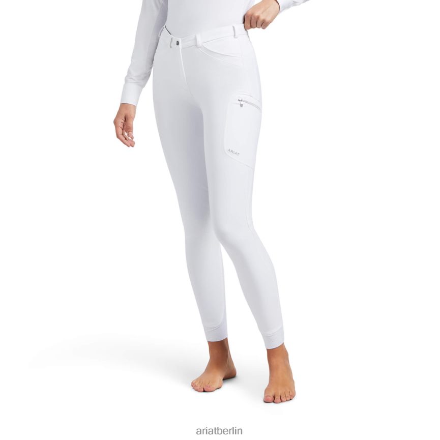 Ariat Triton-Grip-Kniebesatz-Reiterhose Frauen P4JJPR2702 Weiß Böden