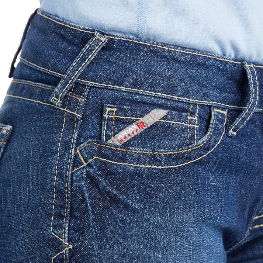 Ariat Fr Durastretch Basic Boot Cut Jeans Frauen P4JJPR2602 blauer Quarz Böden