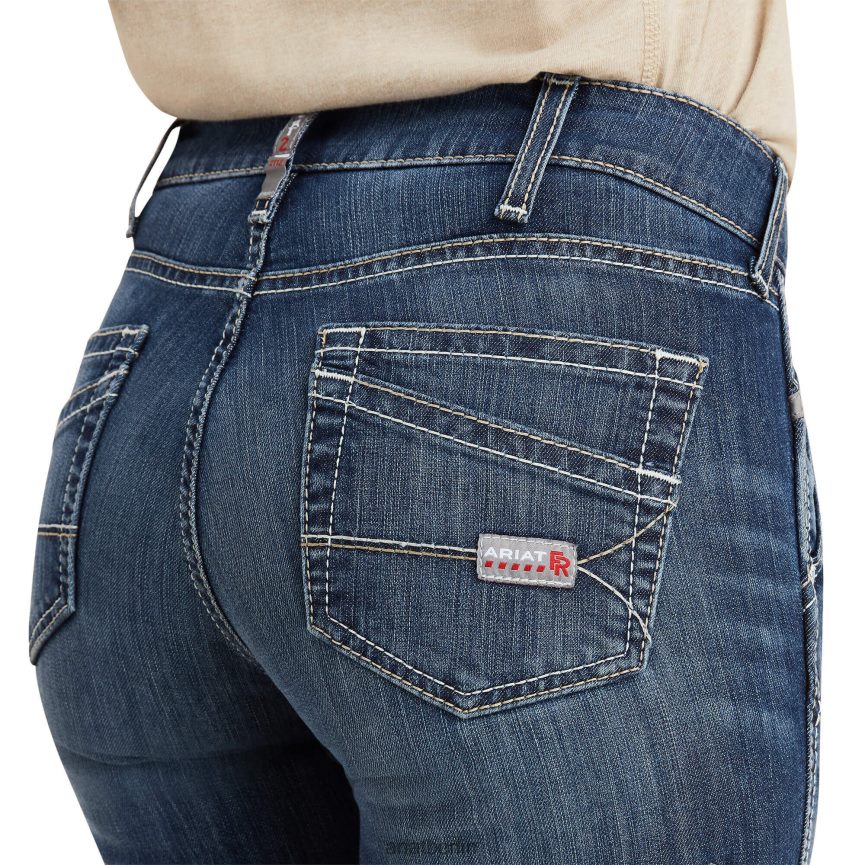 Ariat Fr Perfect Rise Duralight Stretch Handy Straight Jeans Frauen P4JJPR2604 Lazuli Böden