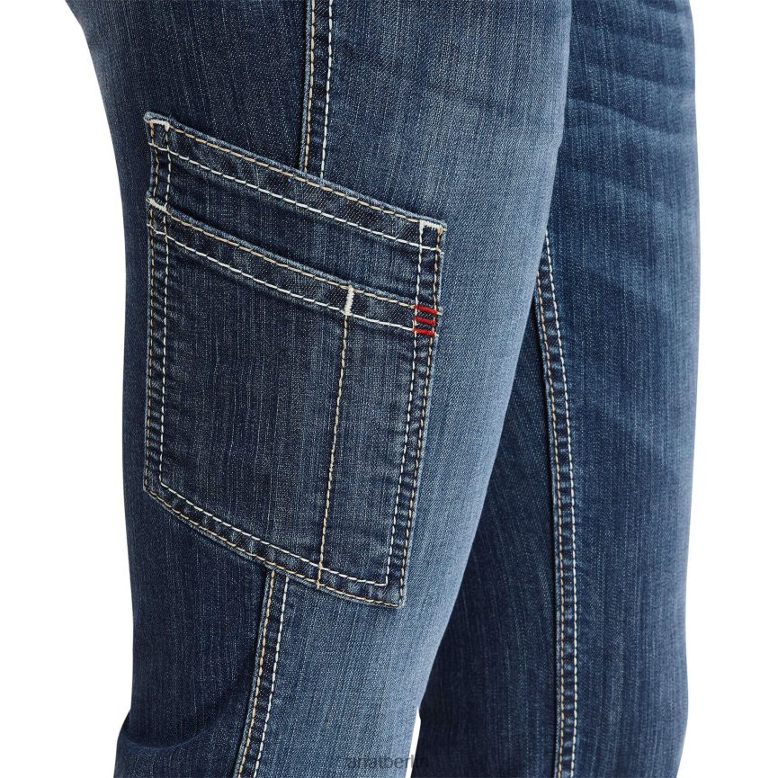 Ariat Fr Perfect Rise Duralight Stretch Handy Straight Jeans Frauen P4JJPR2604 Lazuli Böden