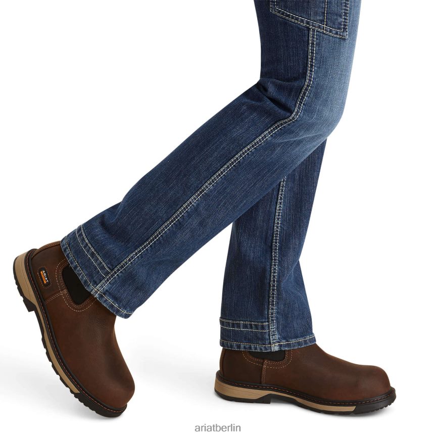 Ariat Fr Perfect Rise Duralight Stretch Handy Straight Jeans Frauen P4JJPR2604 Lazuli Böden