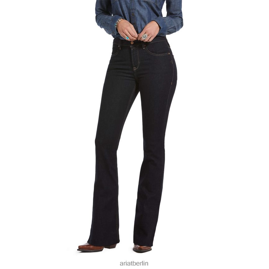 Ariat Hochwertige Schlagjeans mit hohem Bund Frauen P4JJPR2579 spülen Böden