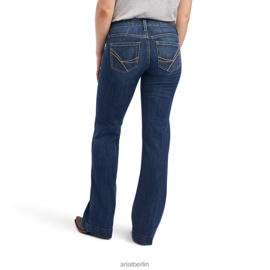 Ariat Hose mit mittlerer Leibhöhe, Amaryllis-Jeans mit weitem Bein Frauen P4JJPR2568 Irvine Böden