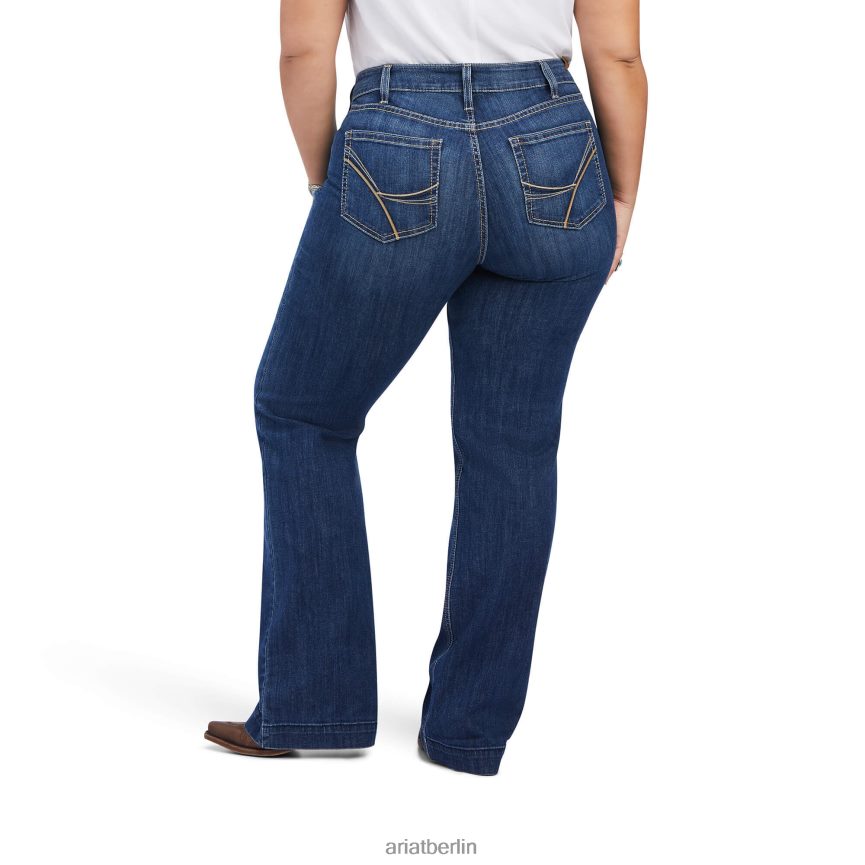 Ariat Hose mit mittlerer Leibhöhe, Amaryllis-Jeans mit weitem Bein Frauen P4JJPR2568 Irvine Böden