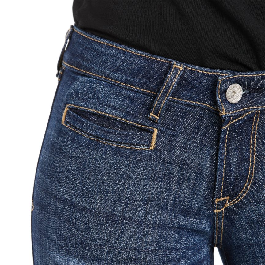 Ariat Hose mit mittlerer Leibhöhe, Stretch-Jeans „Lucy“ mit weitem Bein Frauen P4JJPR2519 Pazifik Böden