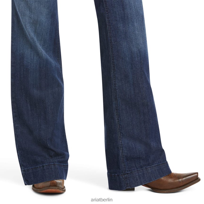 Ariat Hose mit mittlerer Leibhöhe, Stretch-Jeans „Lucy“ mit weitem Bein Frauen P4JJPR2519 Pazifik Böden