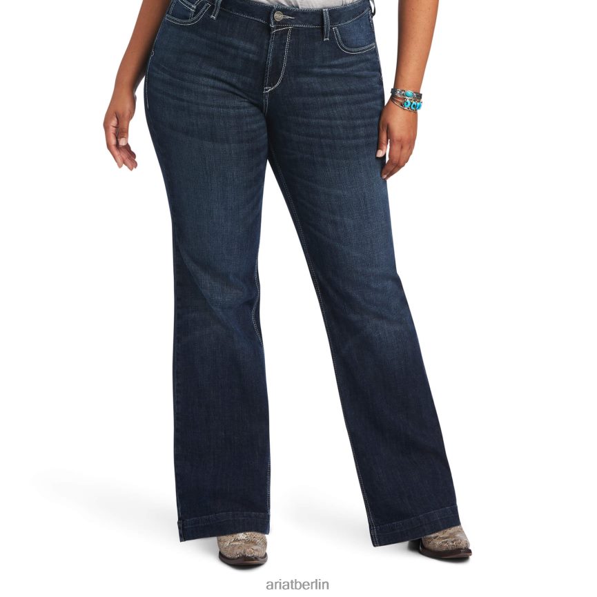 Ariat Hose mit perfekter Leibhöhe, Aisha-Jeans mit weitem Bein Frauen P4JJPR2543 Missouri Böden