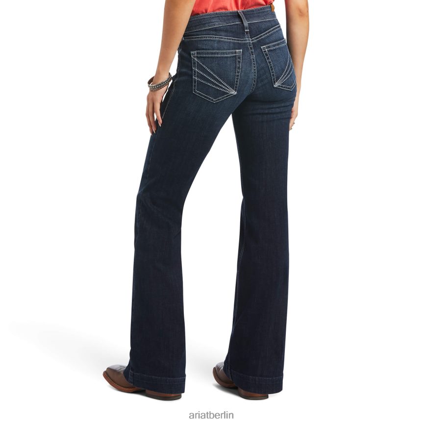 Ariat Hose mit perfekter Leibhöhe, Aisha-Jeans mit weitem Bein Frauen P4JJPR2543 Missouri Böden