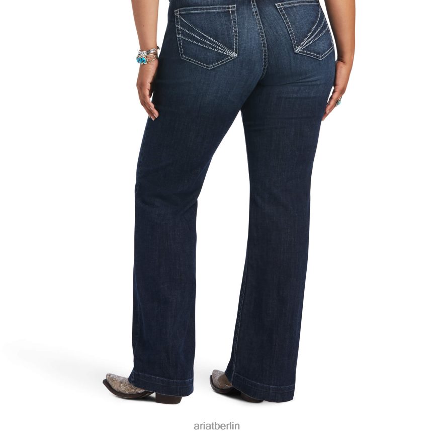Ariat Hose mit perfekter Leibhöhe, Aisha-Jeans mit weitem Bein Frauen P4JJPR2543 Missouri Böden