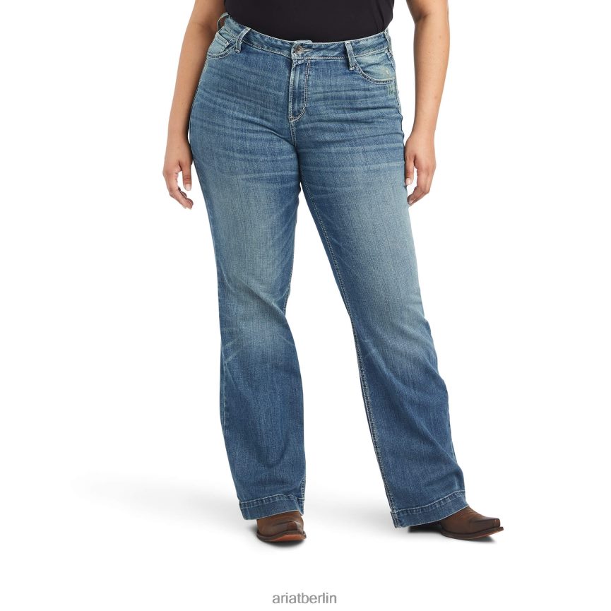 Ariat Hose mit perfekter Leibhöhe, Chelsea-Jeans mit weitem Bein Frauen P4JJPR2564 Alabama Böden