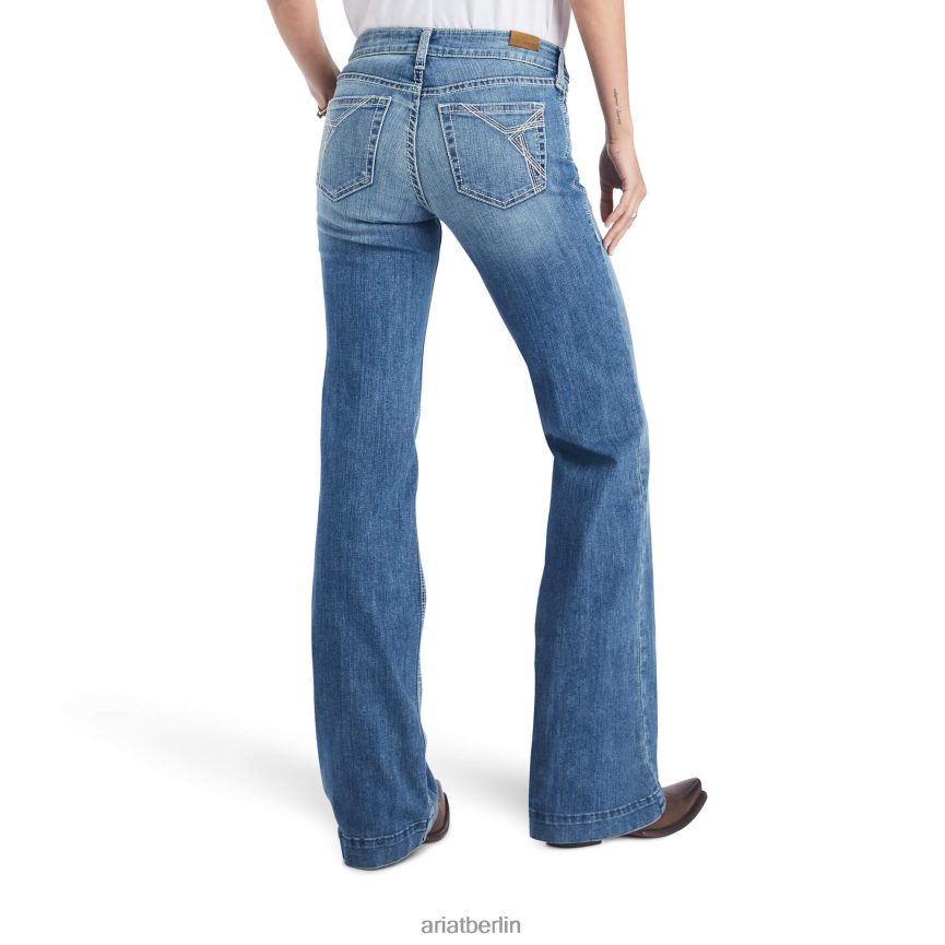 Ariat Hose mit perfekter Leibhöhe, Chelsea-Jeans mit weitem Bein Frauen P4JJPR2564 Alabama Böden
