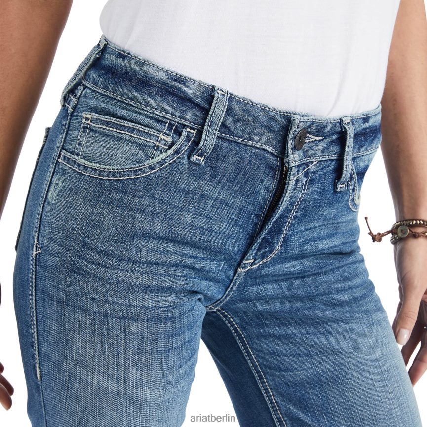 Ariat Hose mit perfekter Leibhöhe, Chelsea-Jeans mit weitem Bein Frauen P4JJPR2564 Alabama Böden