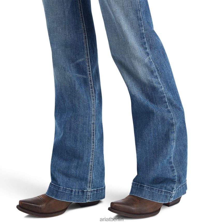 Ariat Hose mit perfekter Leibhöhe, Chelsea-Jeans mit weitem Bein Frauen P4JJPR2564 Alabama Böden