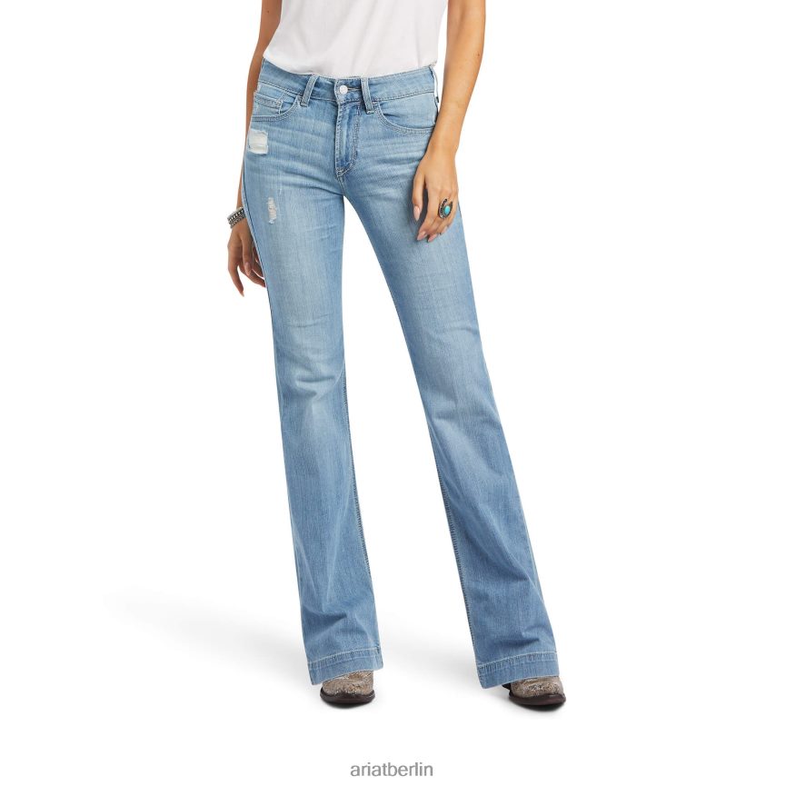 Ariat Schlanke Aisha-Jeans mit weitem Bein Frauen P4JJPR2548 Ohio Böden