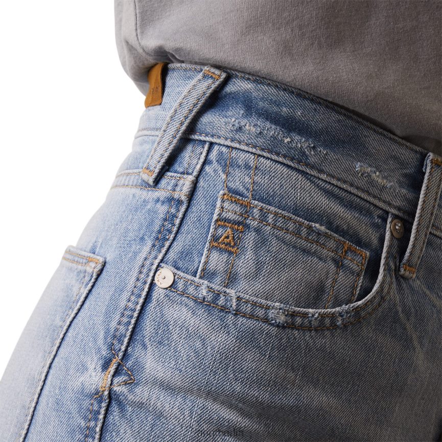 Ariat Wildfang-Straight-Jeans mit ultrahohem Bund Frauen P4JJPR2537 Mykonos Böden