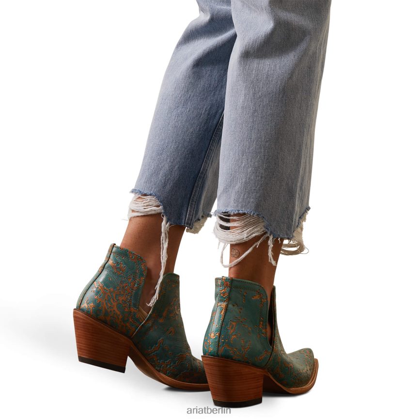 Ariat Wildfang-Straight-Jeans mit ultrahohem Bund Frauen P4JJPR2537 Mykonos Böden