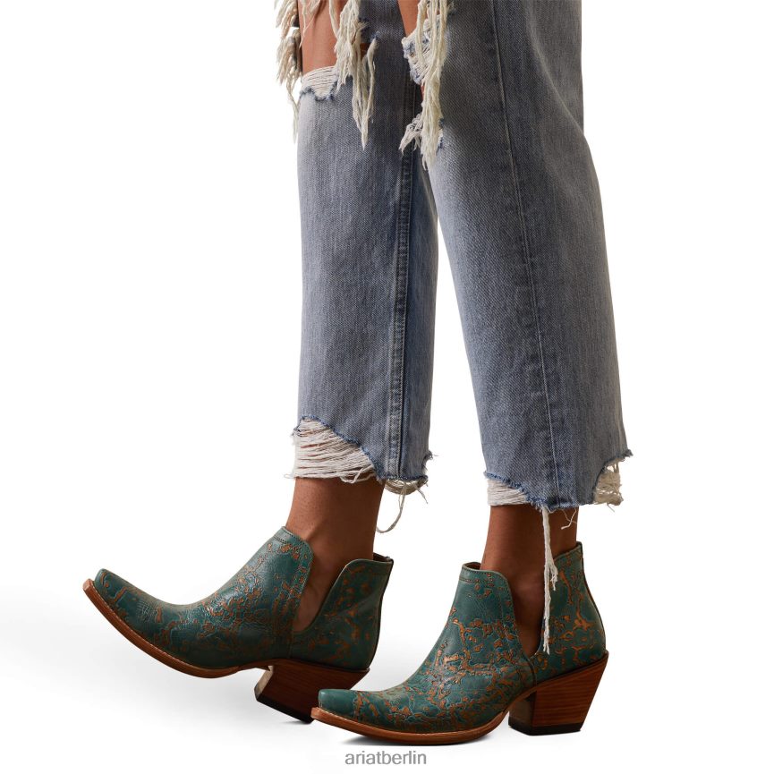 Ariat Wildfang-Straight-Jeans mit ultrahohem Bund Frauen P4JJPR2537 Mykonos Böden