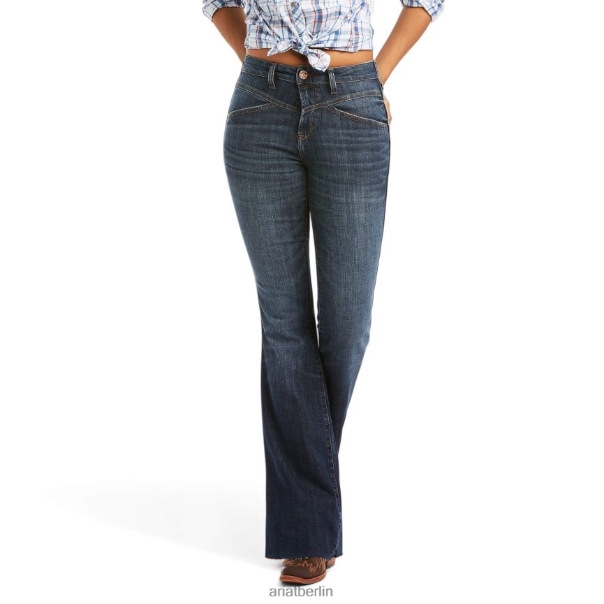 Ariat real. Brynlee Flare-Jeans mit hohem Bund Frauen P4JJPR2569 Missouri Böden