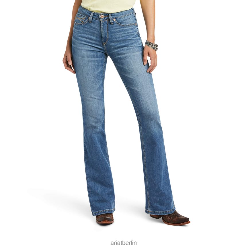 Ariat real. Daniela-Stiefel mit hohem Bund Frauen P4JJPR2549 Tennessee Böden