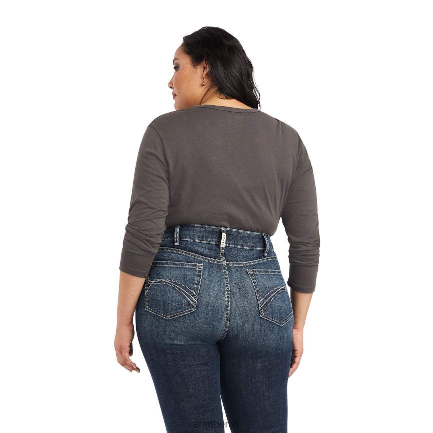 Ariat real. Estella Bootcut-Jeans Frauen P4JJPR2578 Missouri Böden