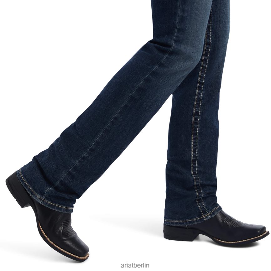 Ariat real. Gerade geschnittene Freesia-Jeans Frauen P4JJPR2608 Pasadena Böden