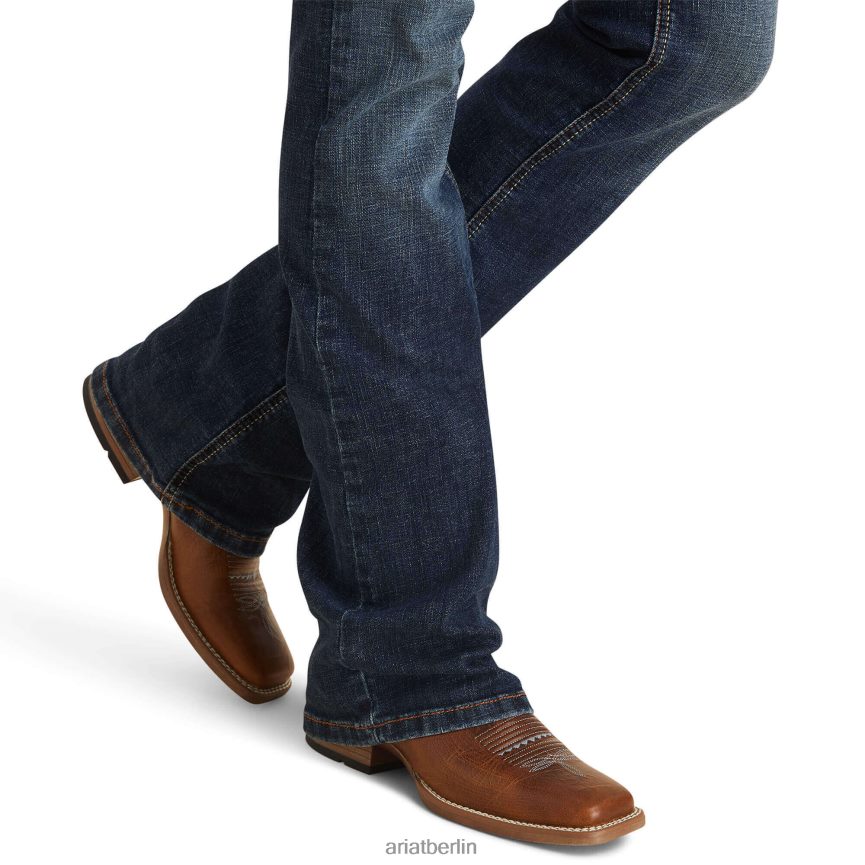 Ariat real. Mittelhohe Amora-Boot-Cut-Jeans Frauen P4JJPR2560 Pasadena Böden