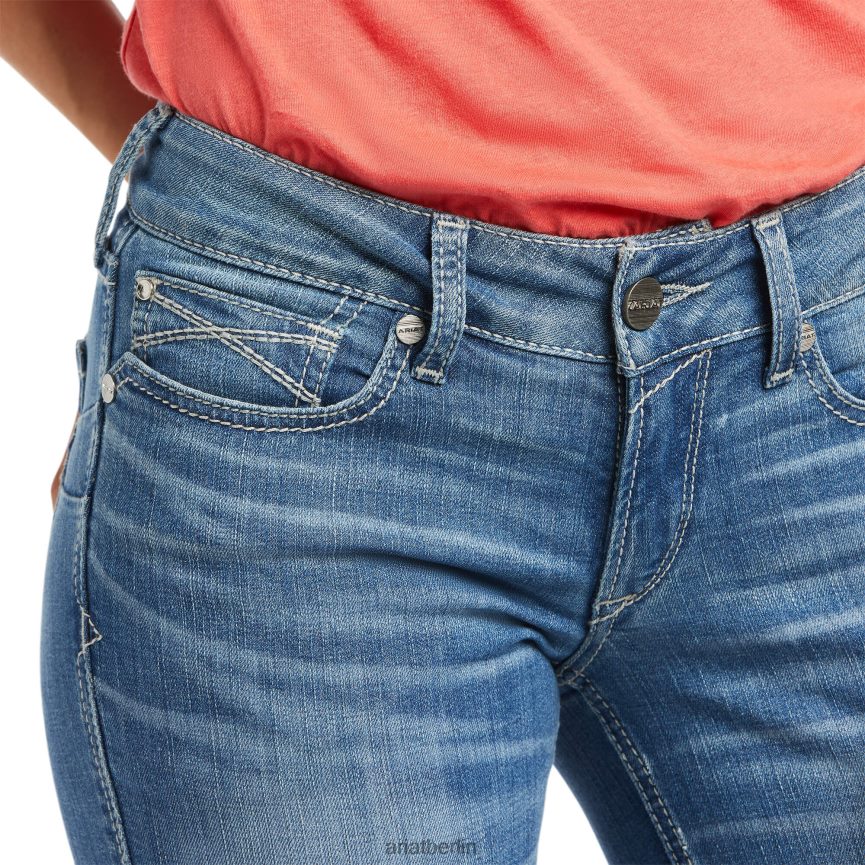 Ariat real. Mittelhohe Boot-Cut-Jeans von Allessandra Frauen P4JJPR2605 Tennessee Böden