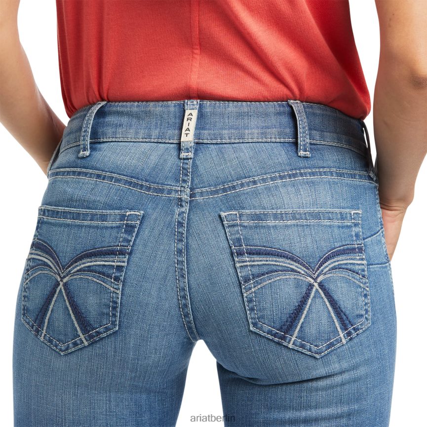 Ariat real. Mittelhohe Boot-Cut-Jeans von Allessandra Frauen P4JJPR2605 Tennessee Böden