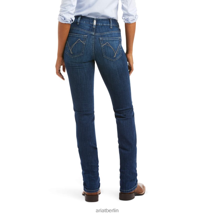 Ariat real. Perfect Rise Abby Straight Jeans Frauen P4JJPR2536 Mackenzie Böden