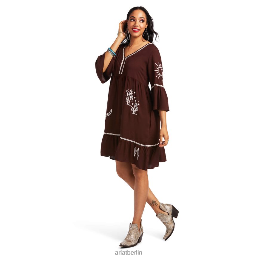 Ariat Geschichtenkleid Frauen P4JJPR3310 tiefes Mahagoni Böden