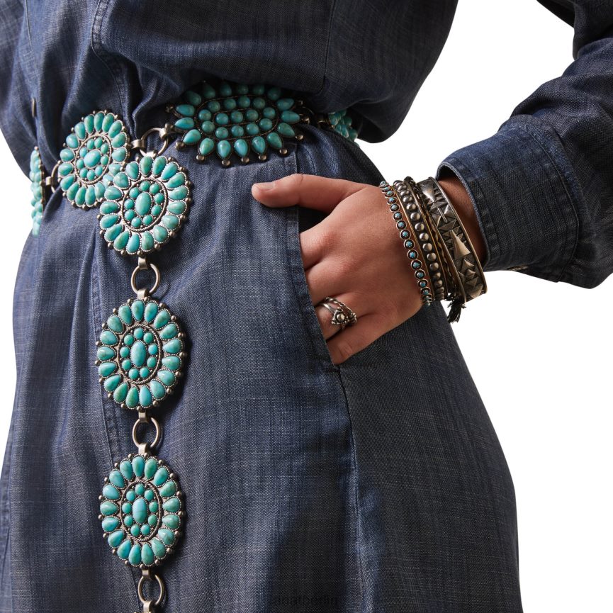 Ariat klassisches Kleid Frauen P4JJPR3304 Denim Blue Böden