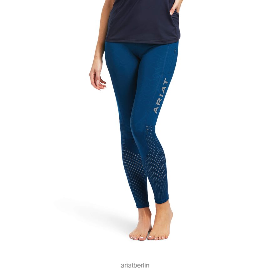 Ariat EOS Knieflicken eng Frauen P4JJPR2677 blauer Opal Böden