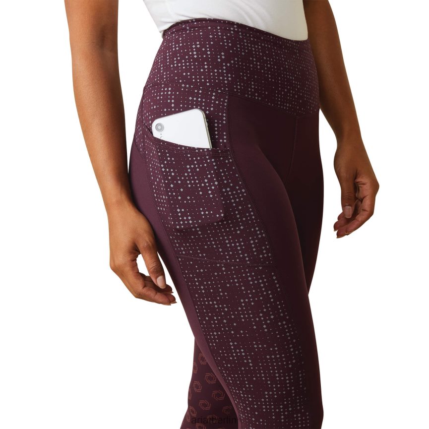 Ariat EOS Lumina Knieflicken eng Frauen P4JJPR2664 Maulbeere Böden