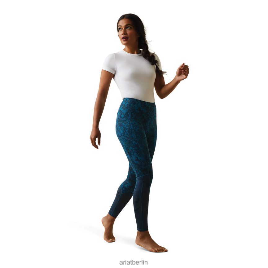 Ariat eos Vollbesatz dicht Frauen P4JJPR2634 tiefes Petrol-Camouflage-Blumenmuster Böden