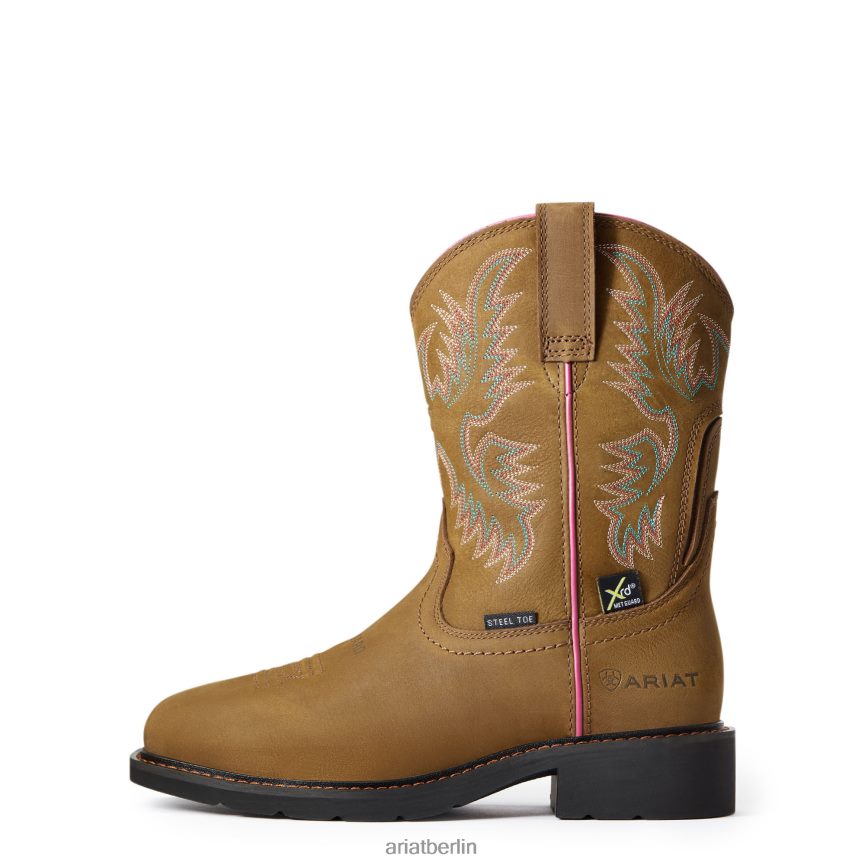 Ariat Krista Metguard Arbeitsstiefel mit Stahlkappe Frauen P4JJPR2398 dunkelbraun Schuhwerk