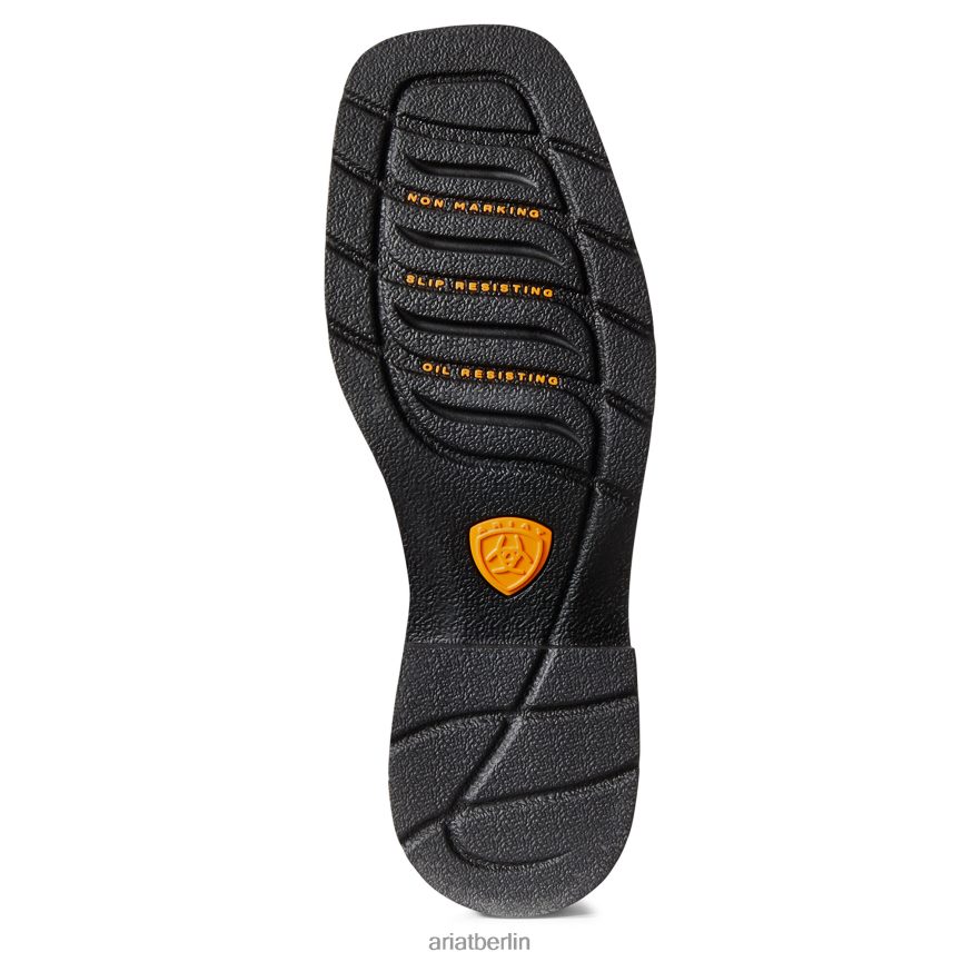 Ariat Krista wasserdichter Arbeitsstiefel mit Stahlkappe Frauen P4JJPR2364 dunkelbraun Schuhwerk